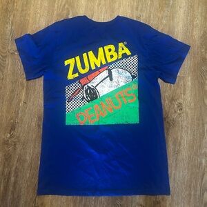 Zumba Fitness Blue Peanuts Tee